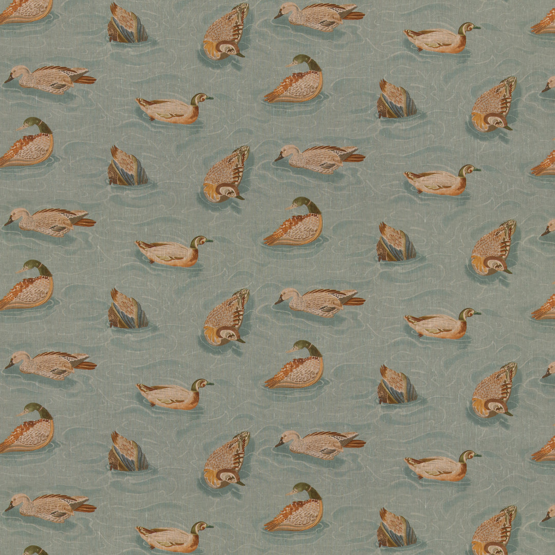 Duck Pond - Teal FD2023.R11.0 by Mulberry Designer Fabric