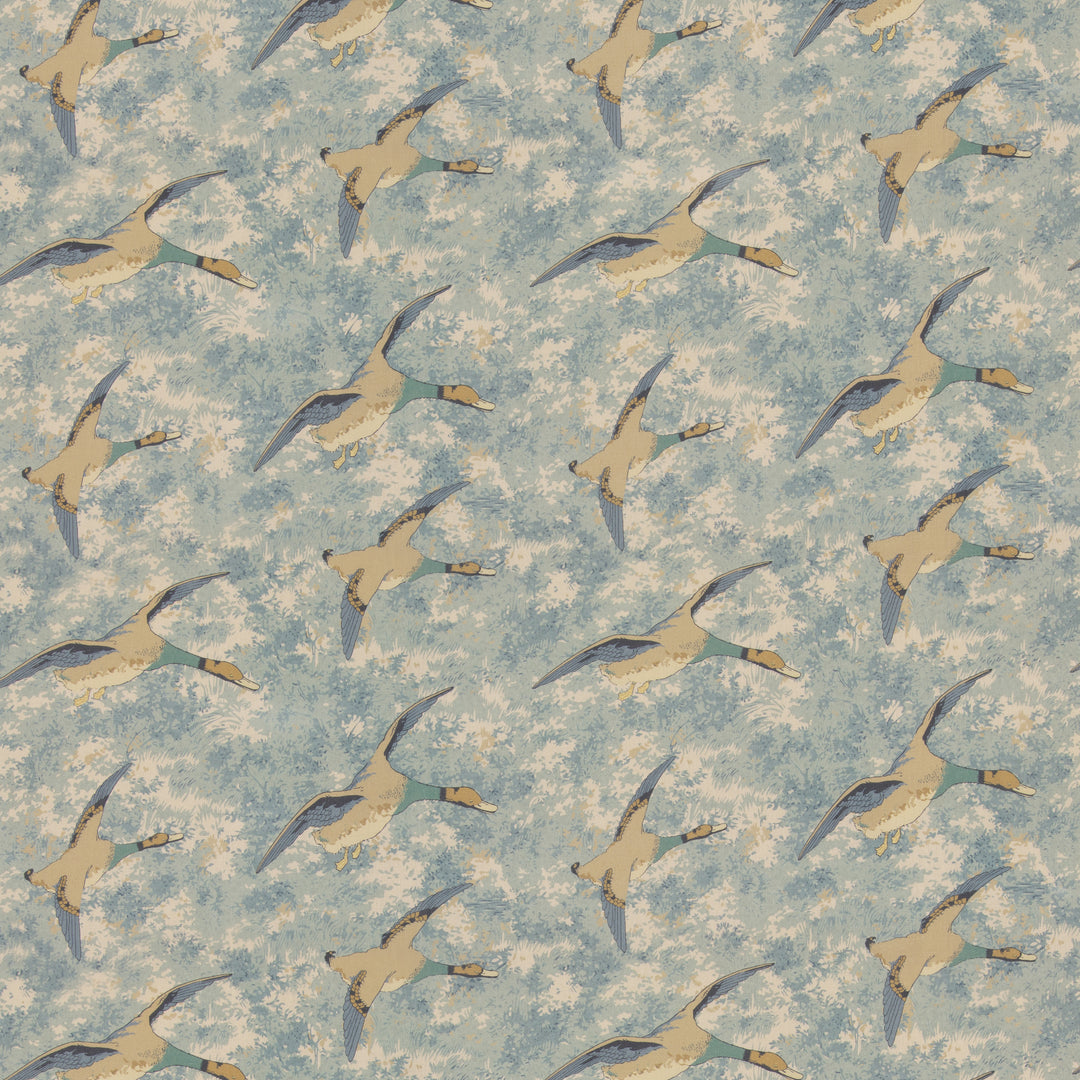 Forest Ducks - Blue FD2026.H101.0 by Mulberry Designer Fabric