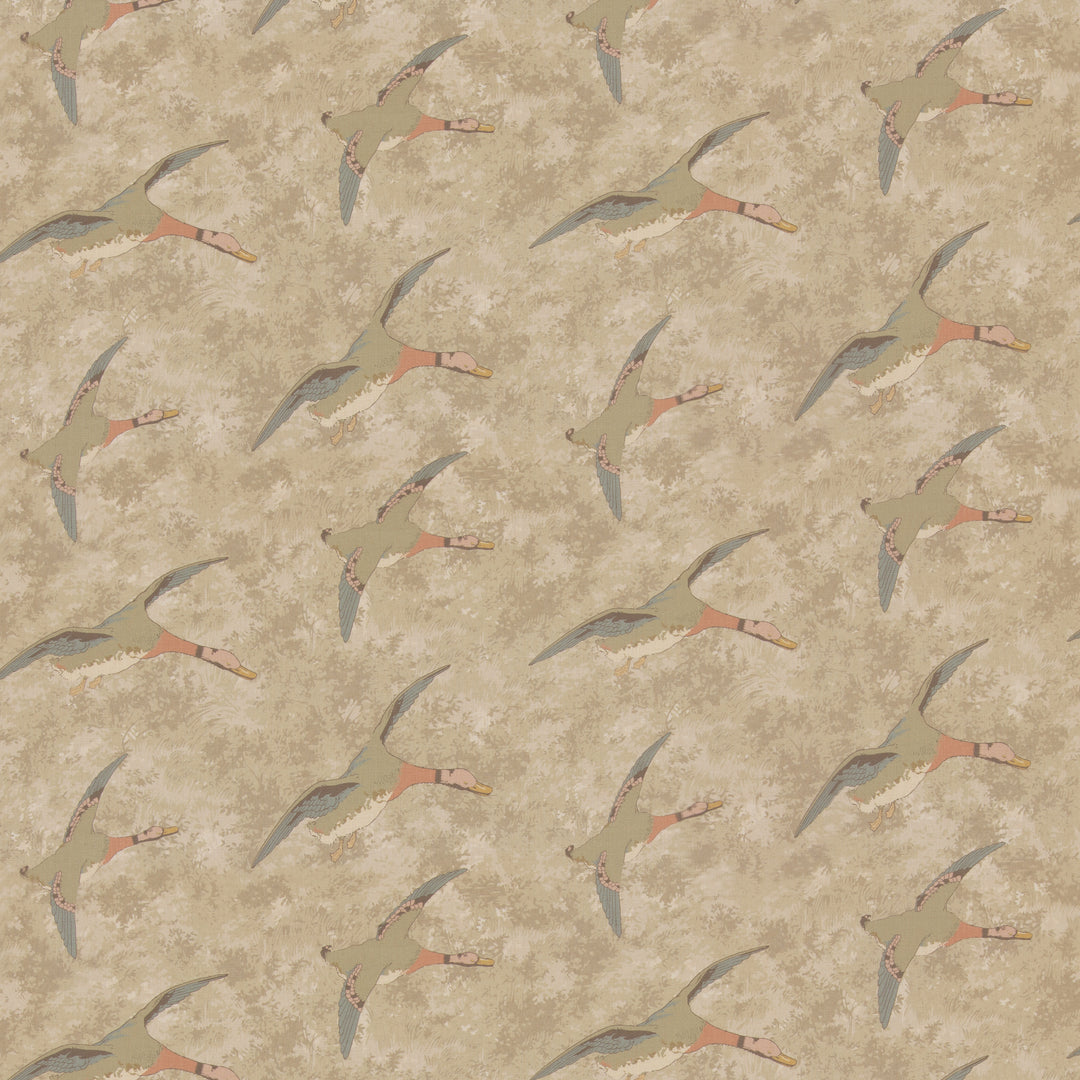 Forest Ducks - Parchment FD2026.J107.0 by Mulberry Designer Fabric