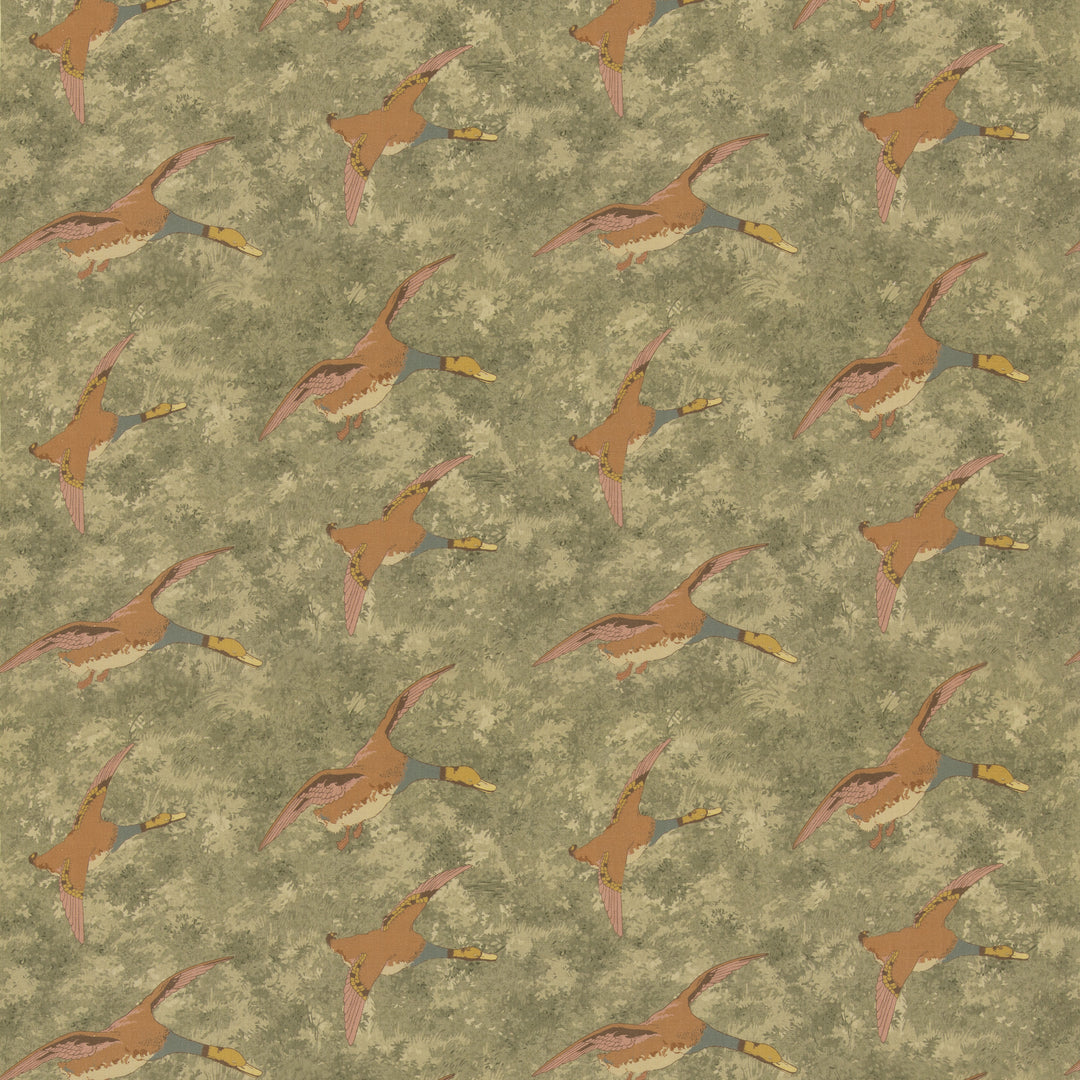 Forest Ducks - Lovat FD2026.R106.0 by Mulberry Designer Fabric
