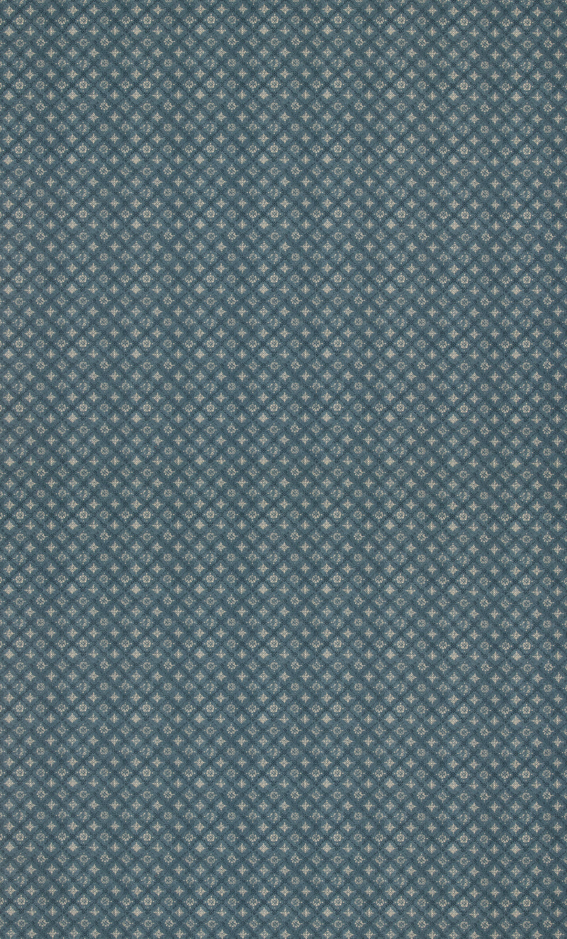 Croft Trellis - Indigo FD2031.H10.0 by Mulberry Designer Fabric
