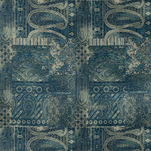 Lomond Velvet Indigo by Mulberry Designer Fabric