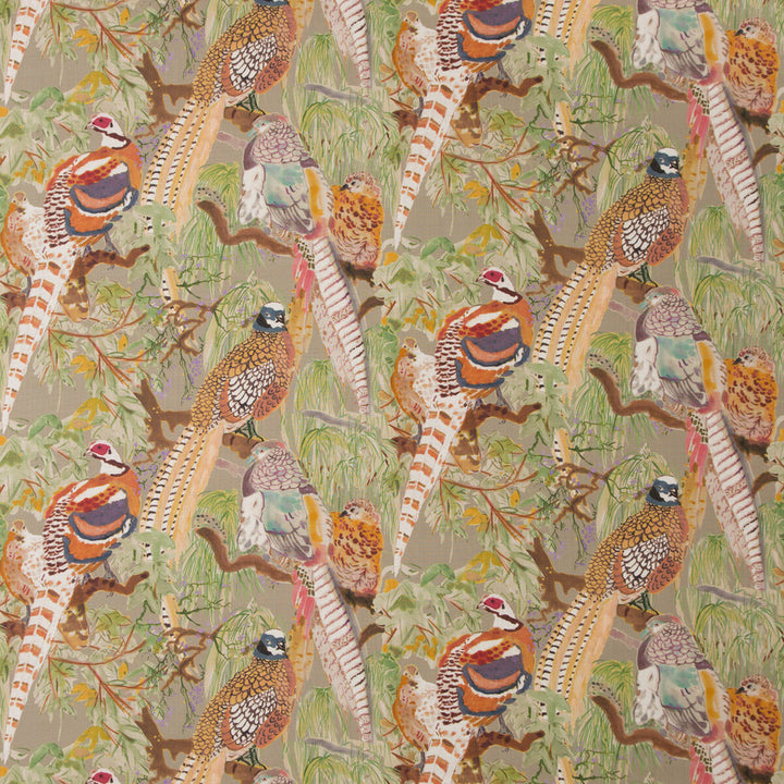 Game Birds Linen Stone/Multi by Mulberry Fabric Mulberry Fabric Game Birds Linen Stone/MultiFabric BOHEMIAN ROMANCE LINEN - 100% Austria </p><p>Repeat: H: 28.959, V: 24.034 57.918 - Fabric Carolina -
