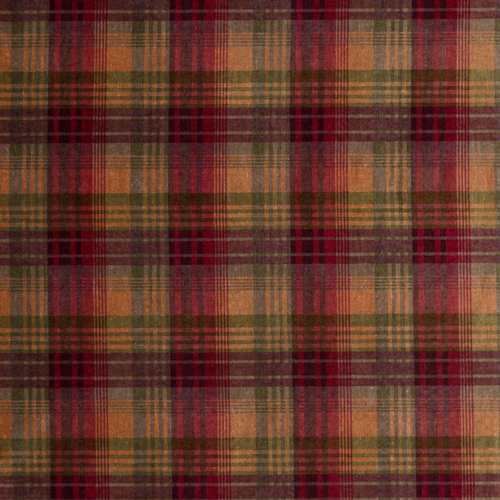 Velvet Ancient Tartan Plum by Mulberry Fabric Mulberry Fabric Velvet Ancient Tartan PlumFabric BOHEMIAN WEAVES VISCOSE - 60%;COTTON - 30%;POLYESTER - 10% Italy </p><p>Repeat: H: 8.274, V: 8.274 50.826 - Fabric Carolina -