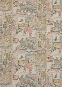 Bohemian Travels Linen Multi by Mulberry Designer Fabric