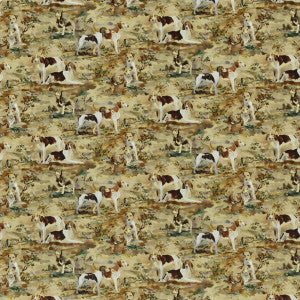 Mulberry Hounds Velvet Multi by Mulberry Designer Fabric