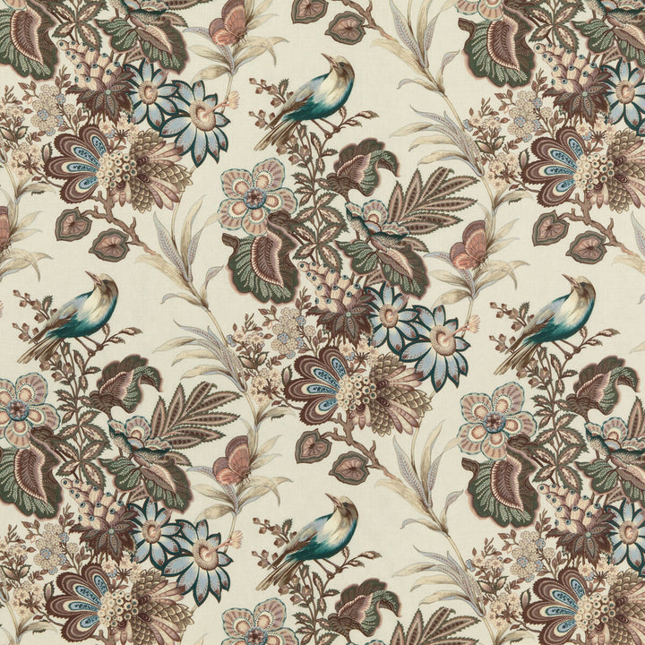 Artist Garden Sage by Mulberry Designer Fabric MODERN COUNTRY II LINEN - 100% Austria - Horizontal: 29.156 and Vertical: 27.186 58.312 - Swanky Fabrics -