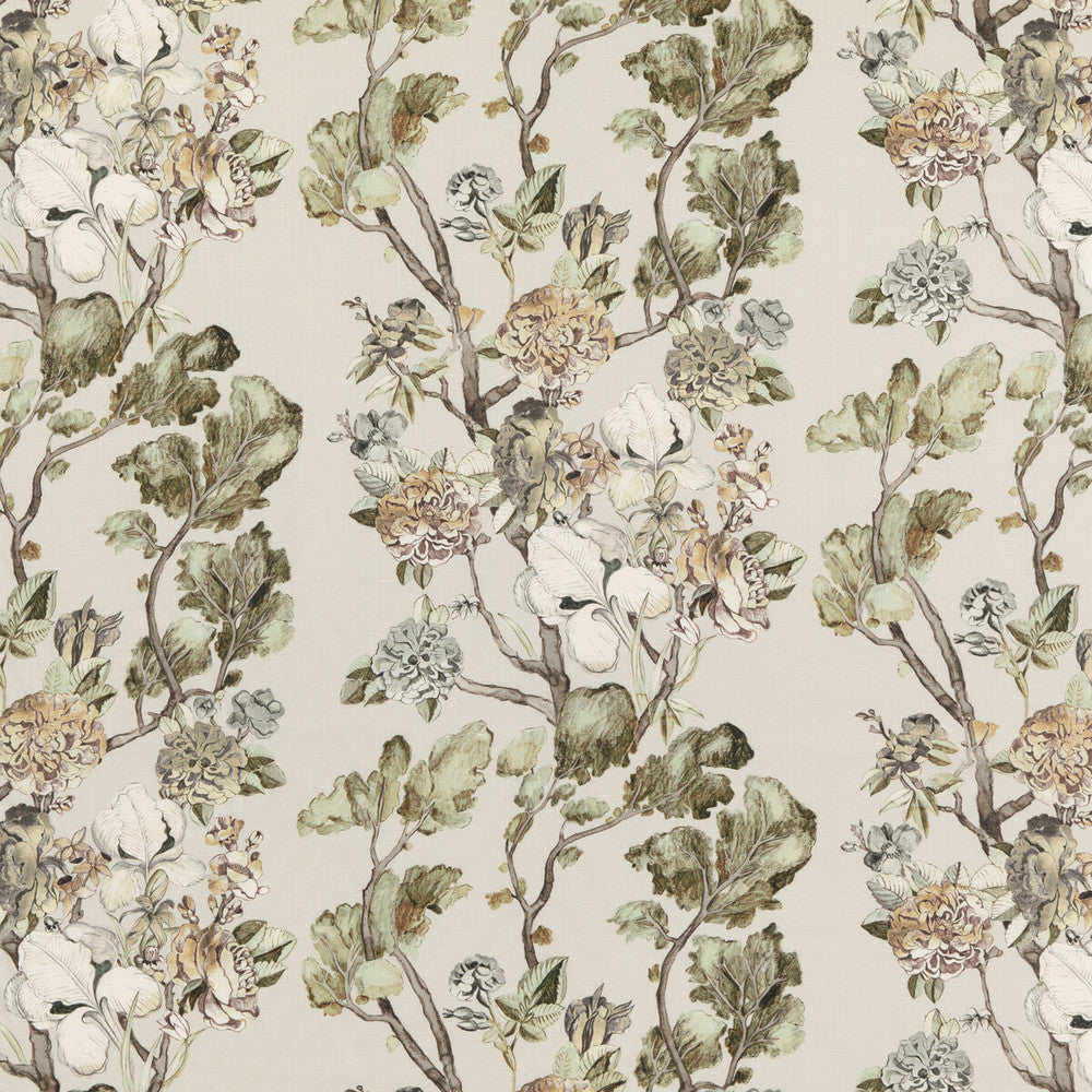 Wild Side Sage by Mulberry Designer Fabric MODERN COUNTRY II LINEN - 100% Austria Horizontal: 18.912 and Vertical: 29.55 56.736 - Swanky Fabrics -