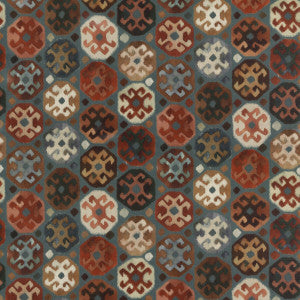 Curiosity Teal by Mulberry Designer Fabric