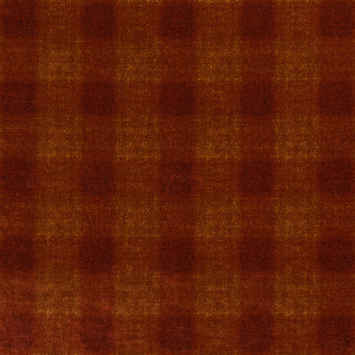 Highland Check Spice by Mulberry Designer Fabric MODERN COUNTRY VELVETS VISCOSE - 55%;COTTON - 45% Italy HEAVY Horizontal: 6.895 and Vertical: 7.092 55.16 - Swanky Fabrics -