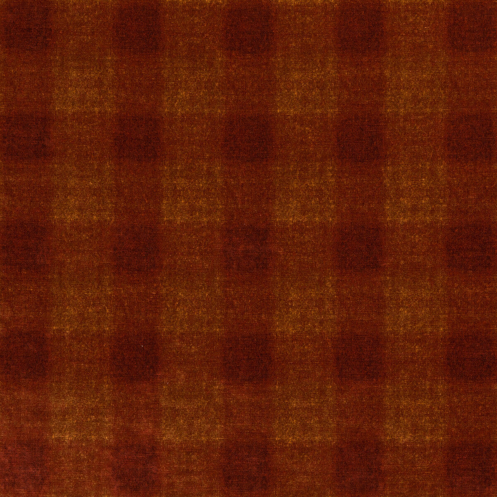 Highland Check Spice by Mulberry Designer Fabric MODERN COUNTRY VELVETS VISCOSE - 55%;COTTON - 45% Italy HEAVY Horizontal: 6.895 and Vertical: 7.092 55.16 - Swanky Fabrics -