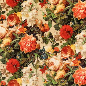 Floral Pompadour Velvet Spice by Mulberry Designer Fabric