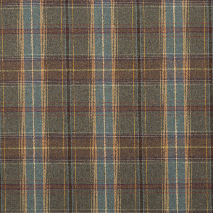 Shetland Plaid Heather by Mulberry Designer Fabric BOHEMIAN ROMANCE WOOL - 100% United Kingdom LIGHT Horizontal: 11.623 and Vertical: 13.79 59.1 - Swanky Fabrics -
