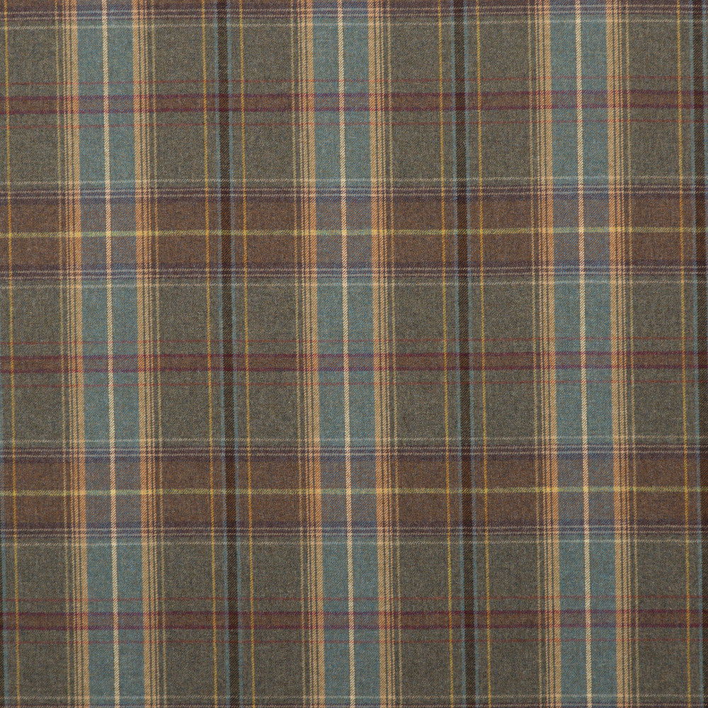 Shetland Plaid Heather by Mulberry Designer Fabric BOHEMIAN ROMANCE WOOL - 100% United Kingdom LIGHT Horizontal: 11.623 and Vertical: 13.79 59.1 - Swanky Fabrics -
