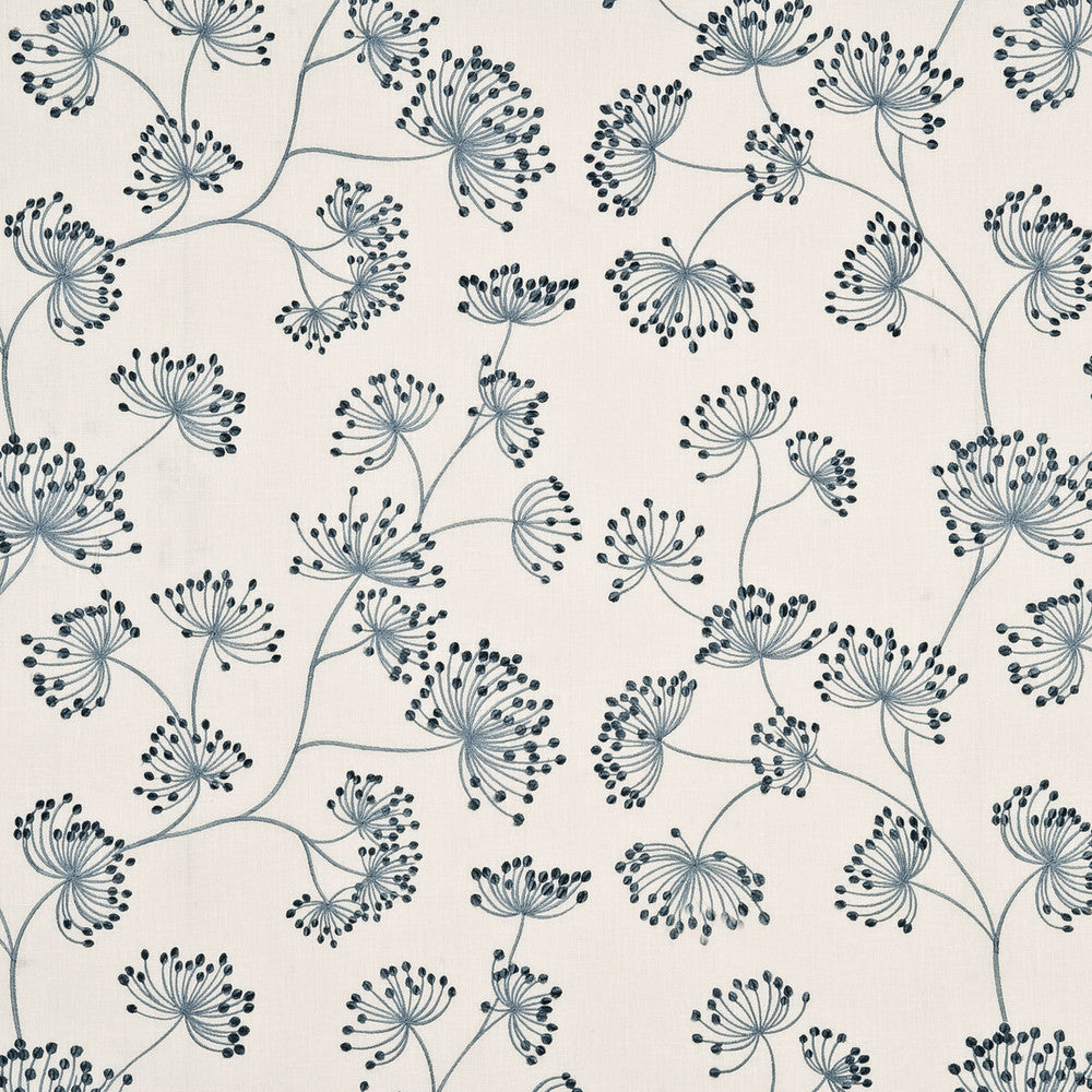 Meadow Linen Soft Blue by Mulberry Designer Fabric HEIRLOOM LINEN - 65%;RAYON - 35% India - Horizontal: 24.822 and Vertical: 15.366 51.22 - Swanky Fabrics -