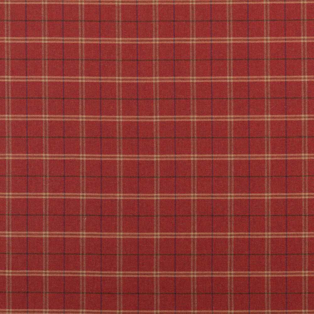Islay Red by Mulberry Designer Fabric BOHEMIAN ROMANCE MERINO WOOL - 50%;WOOL - 50% United Kingdom - Horizontal: 4.728 and Vertical: 4.728 59.1 - Swanky Fabrics -