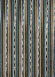Dalton Stripe Indigo/Teal by Mulberry Designer Fabric
