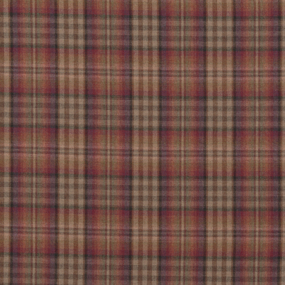 Nevis Russet/Mauve by Mulberry Designer Fabric FESTIVAL WOOL - 100% United Kingdom HEAVY Horizontal: 9.85 and Vertical: 11.032 59.1 - Swanky Fabrics -