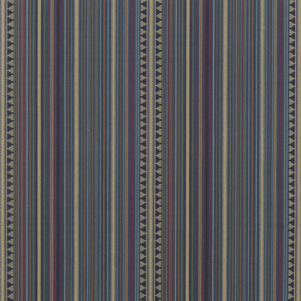 Pageant Stripe Teal by Mulberry Designer Fabric FESTIVAL COTTON - 100% India MEDIUM Horizontal: 17.139 and Vertical: 0.985 51.22 - Swanky Fabrics -