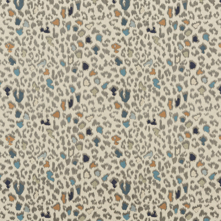 Animal Magic Teal by Mulberry Designer Fabric FESTIVAL VISCOSE - 40%;LINEN - 35%;COTTON - 25% India MEDIUM Horizontal: 16.942 and Vertical: 14.972 50.826 - Swanky Fabrics -