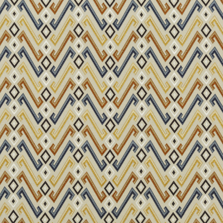 Jazz Indigo/Spice by Mulberry Fabric Mulberry Fabric Jazz Indigo/SpiceFabric FESTIVAL VISCOSE - 40%;LINEN - 35%;COTTON - 25% India </p><p>Repeat: H: 10.244, V: 7.486 50.432 - Fabric Carolina -