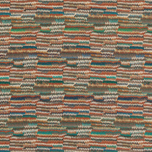 Landscape Teal/Spice by Mulberry Designer Fabric