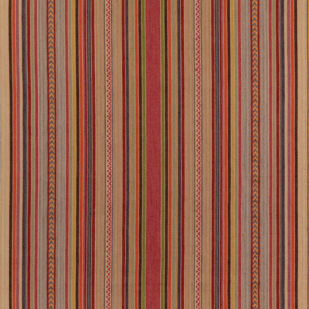 Art Stripe Multi by Mulberry Designer Fabric MODERN COUNTRY II COTTON - 65%;JUTE - 35% India Horizontal: 53.978 and Vertical: 53.978 - Swanky Fabrics -