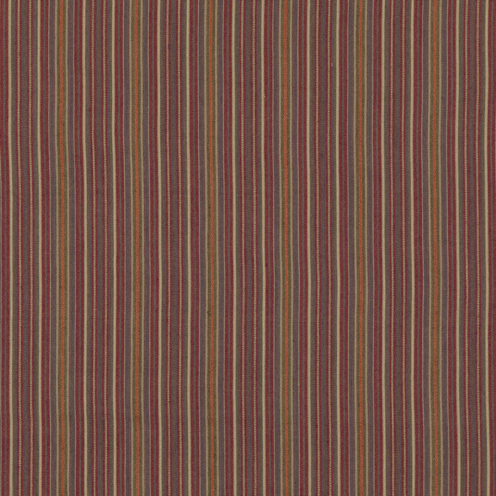 Falconer Stripe Plum by Mulberry Designer Fabric MULBERRY STRIPES II COTTON - 70%;JUTE - 30% India Horizontal: 5.713 and Vertical: 51.22 - Swanky Fabrics -
