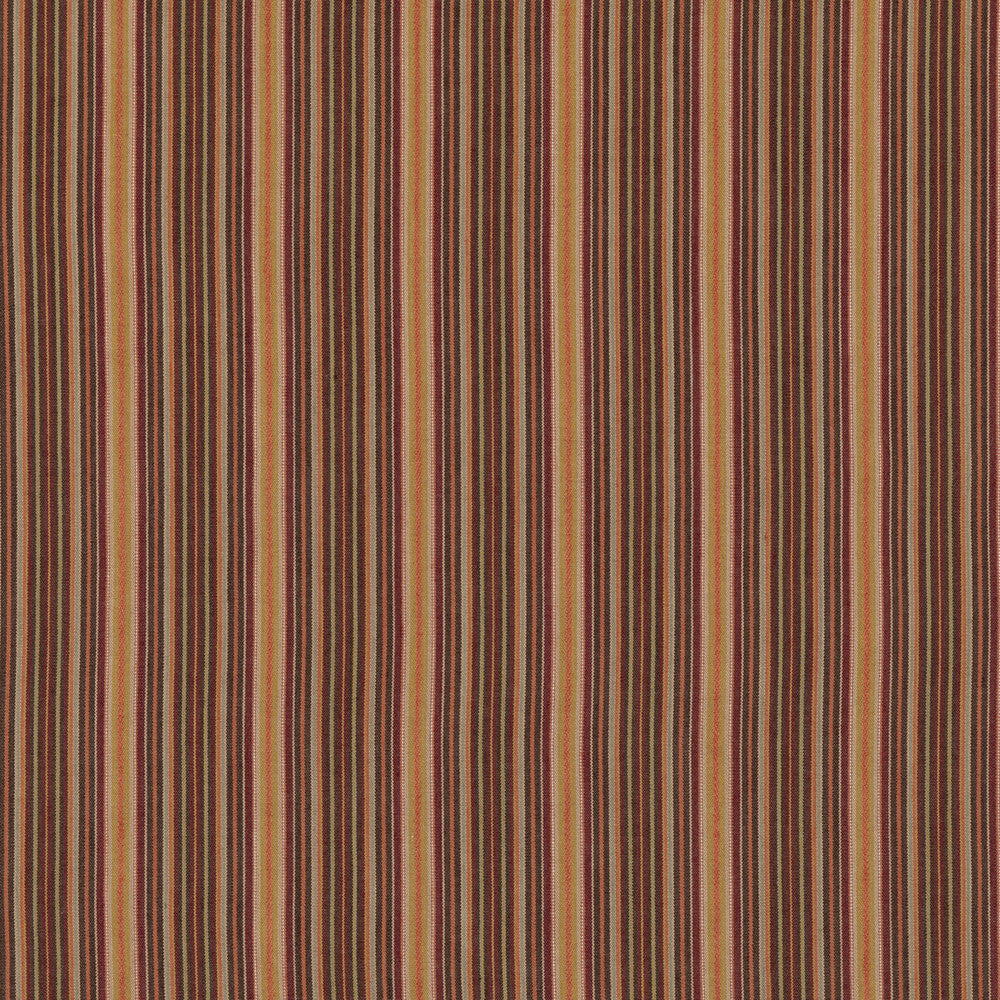 Falconer Stripe Spice by Mulberry Designer Fabric MULBERRY STRIPES II COTTON - 70%;JUTE - 30% India Horizontal: 5.713 and Vertical: 51.22 - Swanky Fabrics -