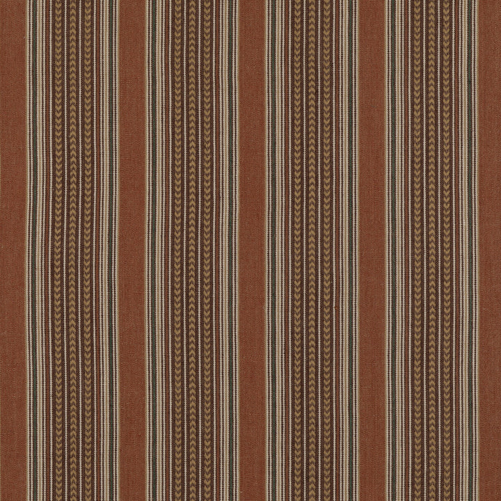 Berber Stripe Spice by Mulberry Designer Fabric MULBERRY STRIPES II COTTON - 68%;JUTE - 32% India Horizontal: 8.865 and Vertical: 52.796 - Swanky Fabrics -