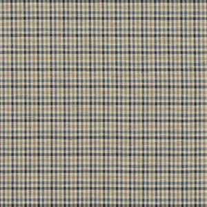 Babington Check Indigo by Mulberry Designer Fabric