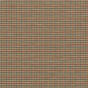 Babington Check Teal/Spice by Mulberry Designer Fabric