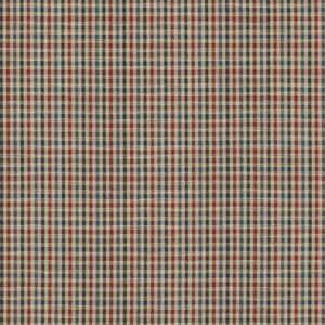 Babington Check Red/Blue by Mulberry Designer Fabric
