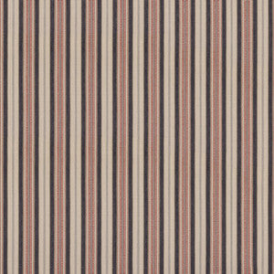Shelter Stripe Indigo/Red by Mulberry Designer Fabric