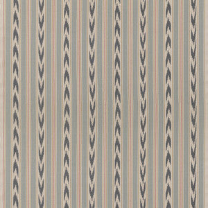 Newport Stripe Blue/Red by Mulberry Designer Fabric