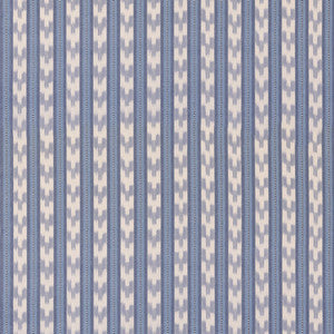 Chart Stripe Blue by Mulberry Designer Fabric