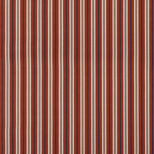 Starboard Stripe Red/Indigo by Mulberry Designer Fabric