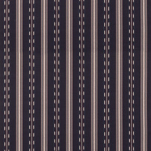 Eastwind Stripe Indigo/Red by Mulberry Designer Fabric
