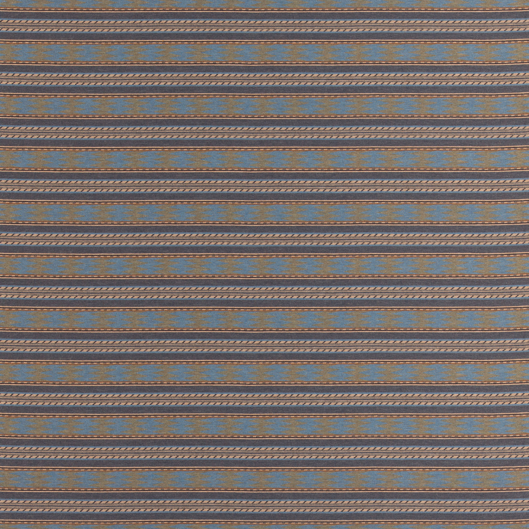 Inveraray - Charcoal/Blue FD837.A44.0 by Mulberry Designer Fabric