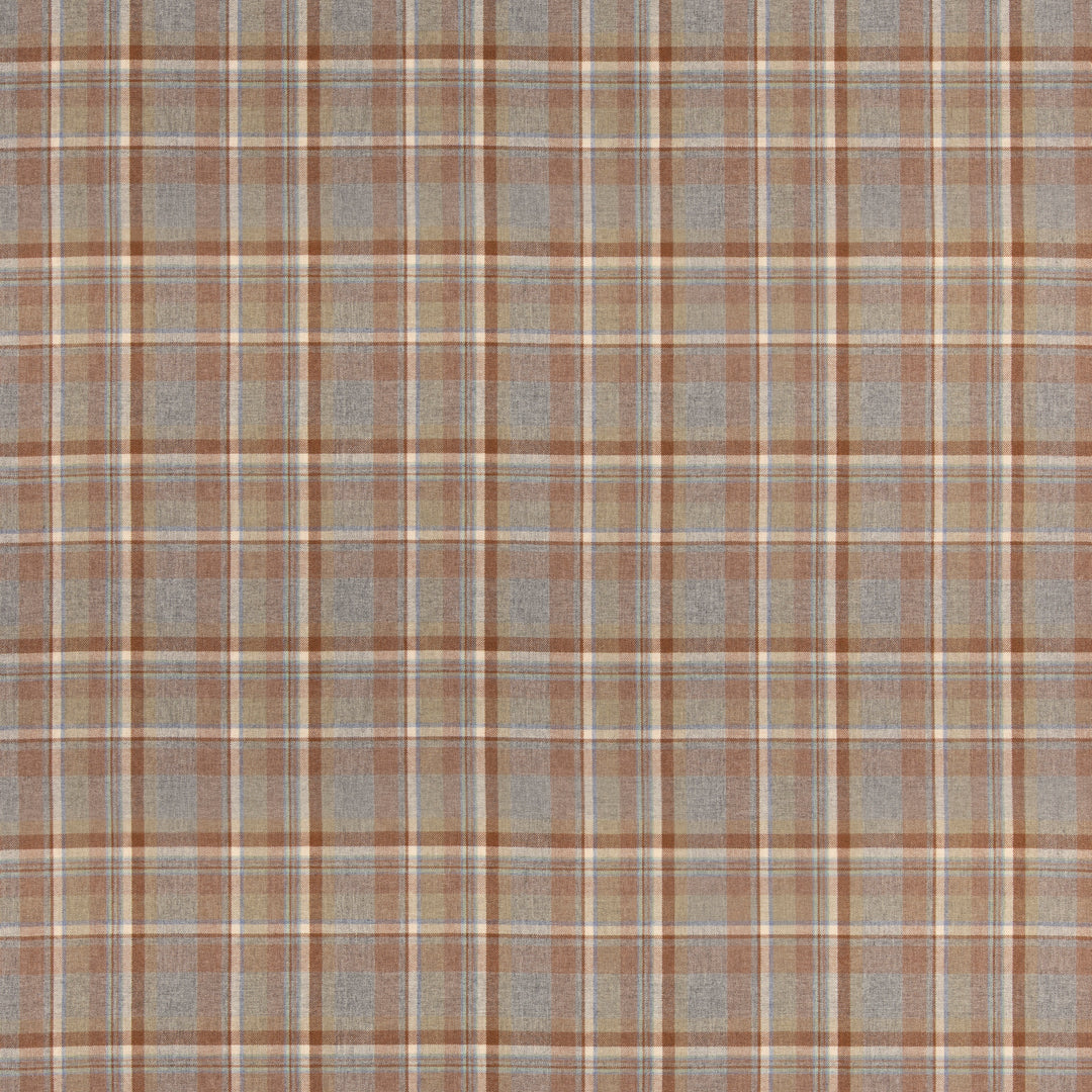 Lindisfarne Plaid - Fawn/Aqua FD838.L33.0 by Mulberry Designer Fabric