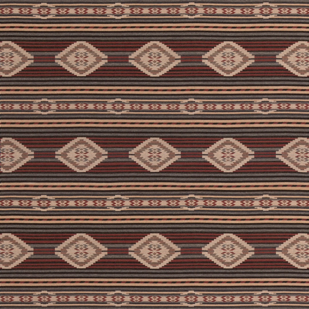 Harlech - Charcoal/Red FD840.A44.0 by Mulberry Designer Fabric