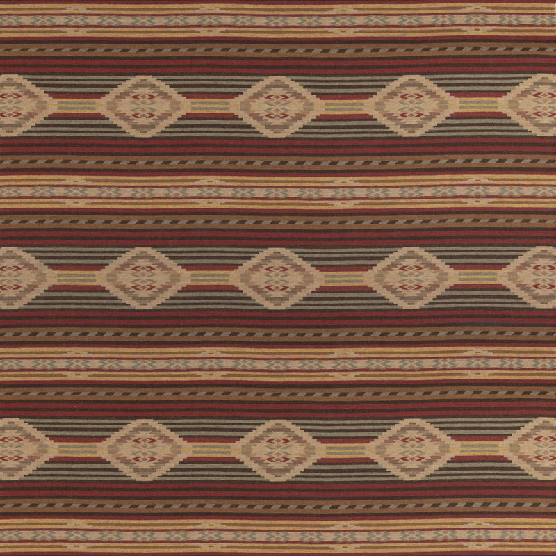 Harlech - Red/Lovat/Sand FD840.V169.0 by Mulberry Designer Fabric