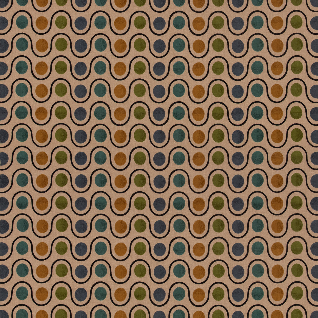 Wicket - Green/Blue FD843.R115.0 by Mulberry Designer Fabric