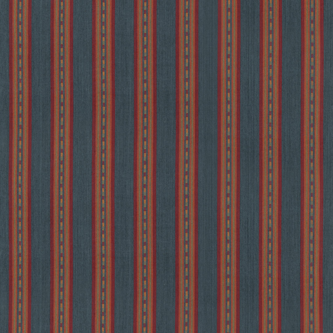 Country Stripe - Teal FD847.R11.0 by Mulberry Designer Fabric