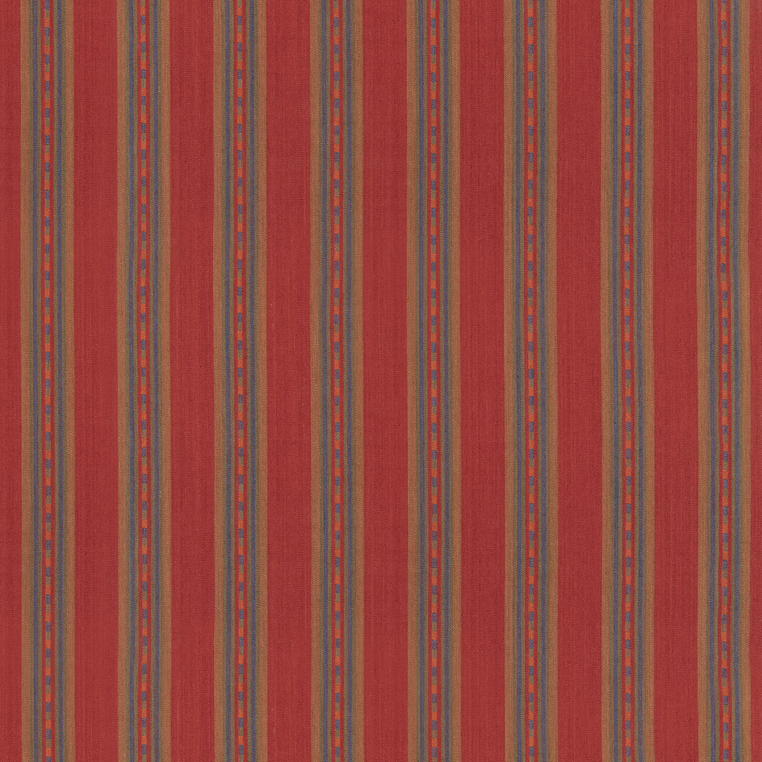Country Stripe - Red FD847.V106.0 by Mulberry Designer Fabric