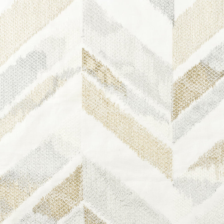 Fernbrook 3 Silver by Stout Designer Fabric COMFORTABLE LIVING DRIFTWOOD/GRANITE 60%POL 40%COT %BEMB INDIA Horizontal: 16.875 and Vertical: 15 51 in - Swanky Fabrics -