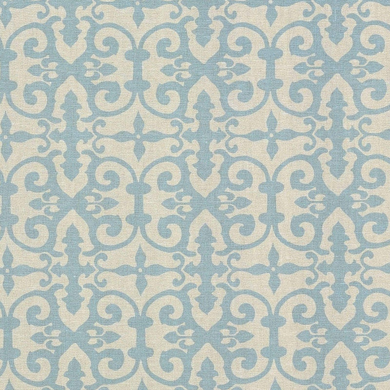 Ferne Park Blue FERN001 by Schumacher Designer Fabric VEERE GRENNEY I LINEN 100% UNITED KINGDOM MARTINDALE 18,000 </p><p>Repeat: Horizontal: 8" (20CM) and Vertical: 8" (20CM) 47 - Swanky Fabrics -