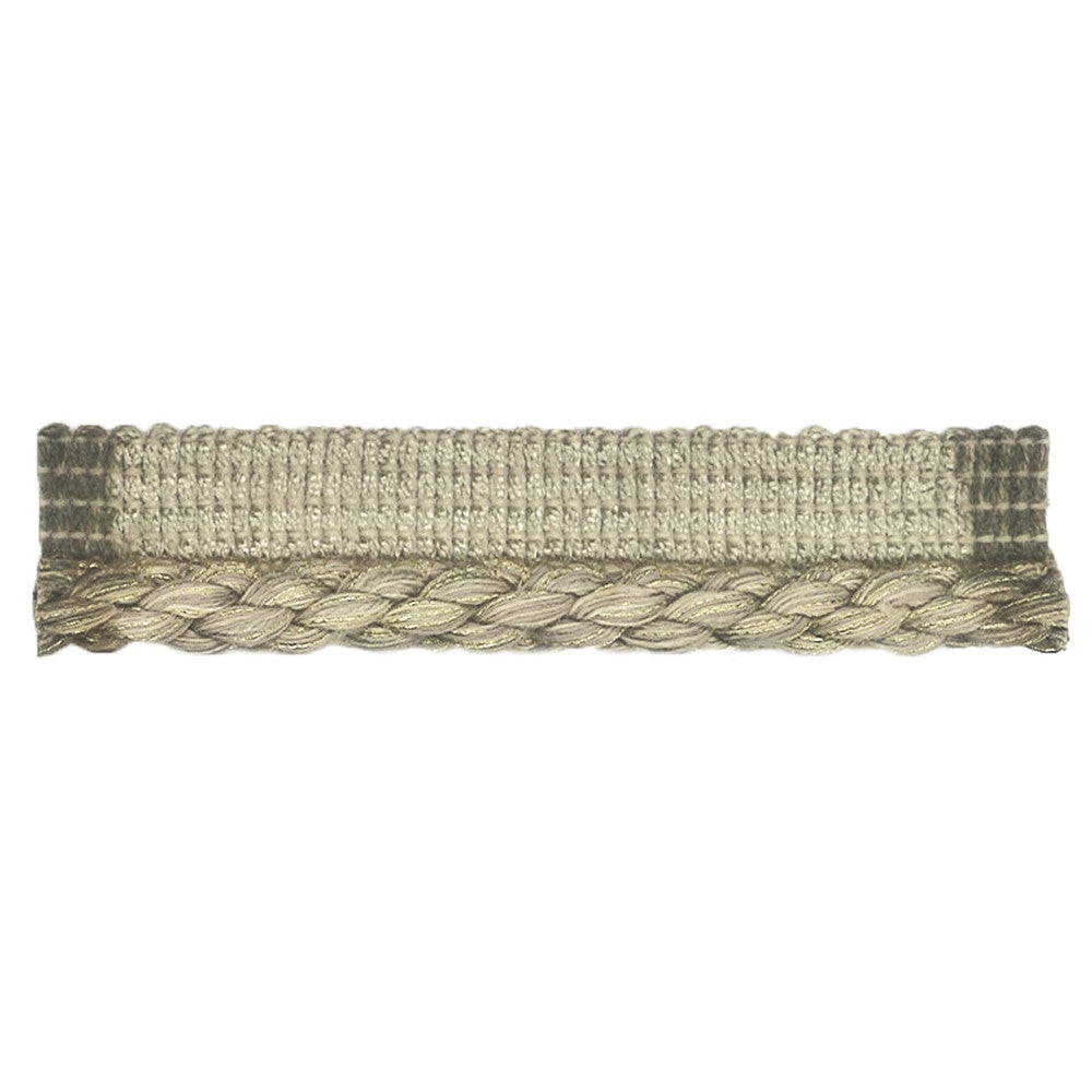 Fess 3 Mushroom by Stout Trim Stout Trim Fess 3 MushroomTrim MOONDUST TRIM 58%SVI 32%LIN 10%MTL ITALY </p><p>Repeat: H: 0.000, V: 0.000 0.38 in - Fabric Carolina -