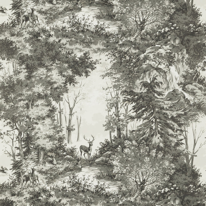 Torridon Woodsmoke by Mulberry Designer Wallcovering MODERN COUNTRY PAPER - 100% United Kingdom - Horizontal: 26.989 and Vertical: 20.488 26.989 - Swanky Fabrics -