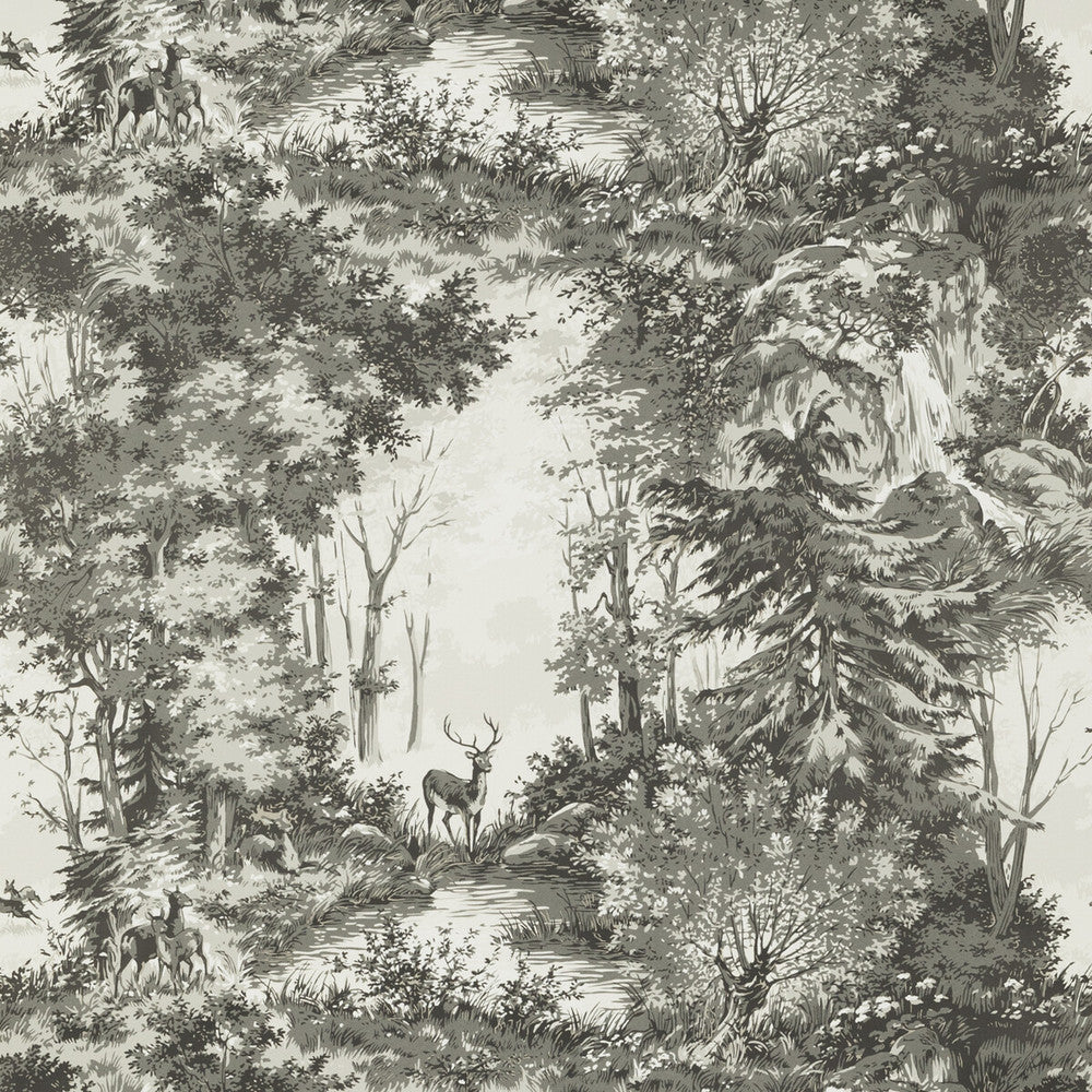 Torridon Woodsmoke by Mulberry Designer Wallcovering MODERN COUNTRY PAPER - 100% United Kingdom Horizontal: 26.989 and Vertical: 20.488 26.989 - Swanky Fabrics -